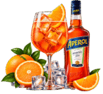 Drink 2 Aperol Spritz con arance e ghiaccio