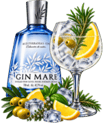 Drink 17 Gin Mare mediterraneo con tonico e botaniche