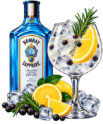 Drink 14 Set Bombay Sapphire con gin tonic