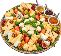 Gastronomia Mobile 18 Tagliere italiano gourmet su piatto decorato 1