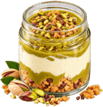 Vasetto di cheesecake al pistacchio