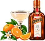 Bottiglia Cointreau e cocktail agli agrumi