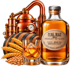 Bottiglia Nikka e distilleria artigianale