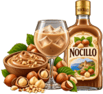 Bottiglia Nocillo con nocciole e crema