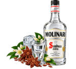 Bottiglia di Sambuca con Anice e Ghiaccio