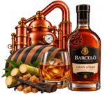 Composizione premium di rum Barcelo