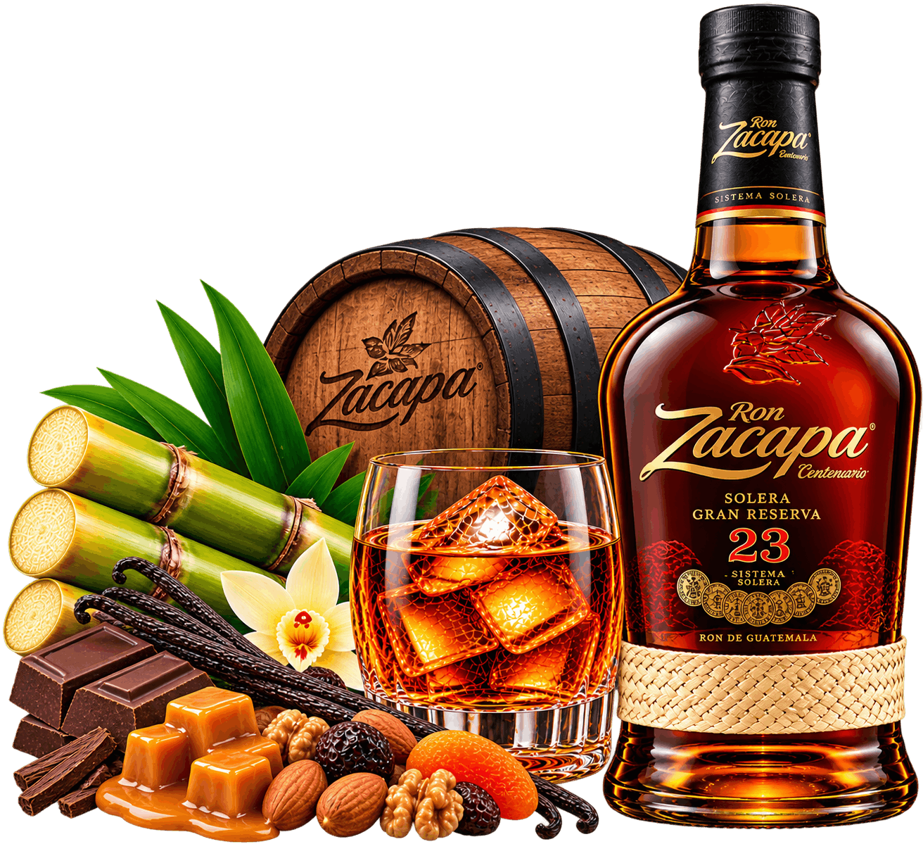 Composizione premium di rum Zacapa