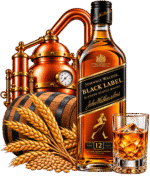 Composizione pubblicitaria Johnnie Walker Black Label