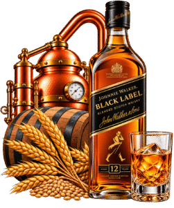 Composizione pubblicitaria Johnnie Walker Black Label