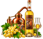 Grappa Bottega tra rame e uva