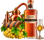 Grappa Segnana tra rame e vigneti