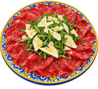 Gastronomia Mobile 9 Carpaccio di manzo con rucola e Parmigiano