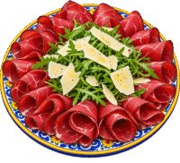 Gastronomia Mobile 8 Rosetta di Bresaola con Rucola e Parmigiano