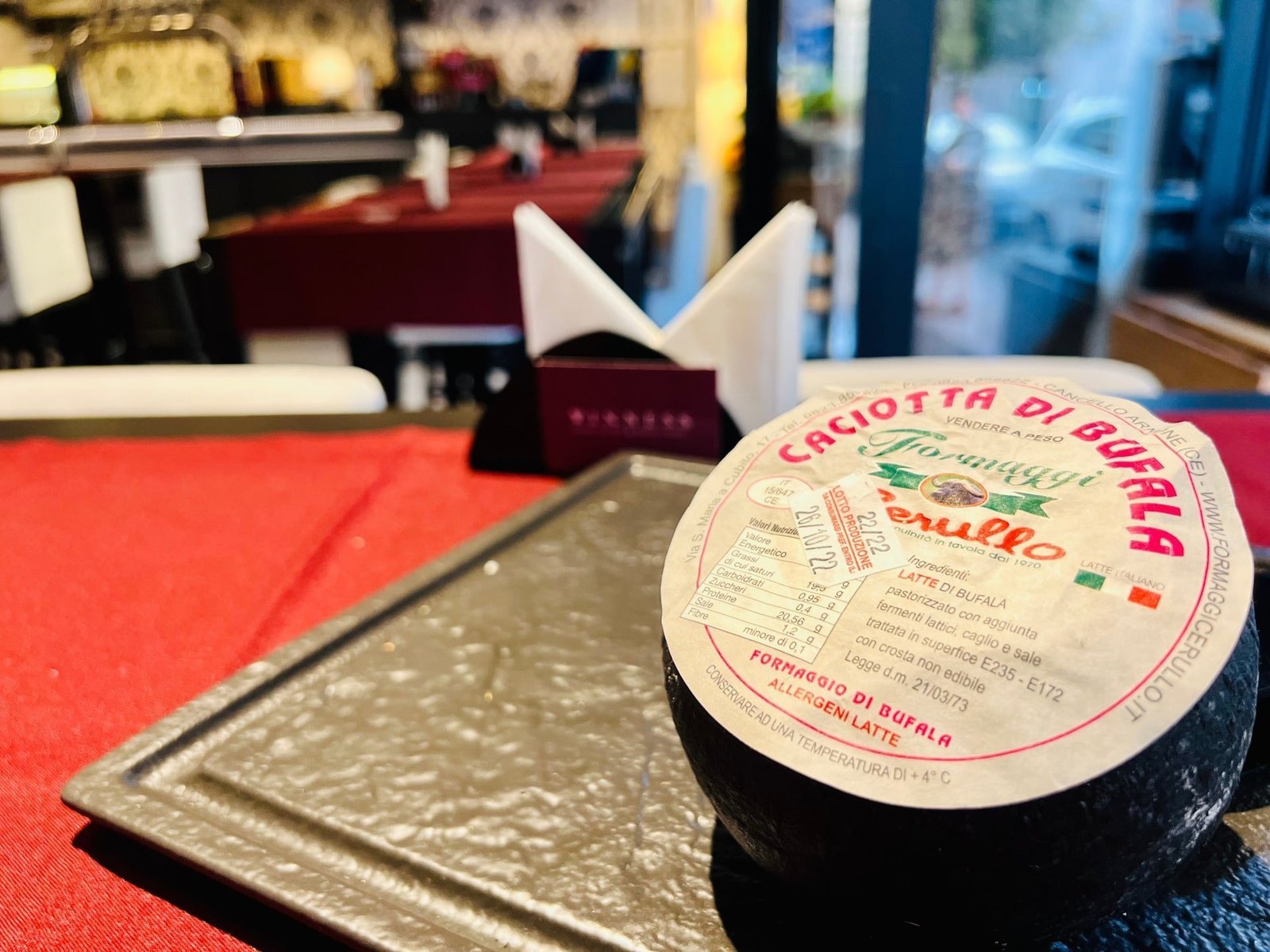 Caciotta di Bufala, the perfection of a delicate taste.