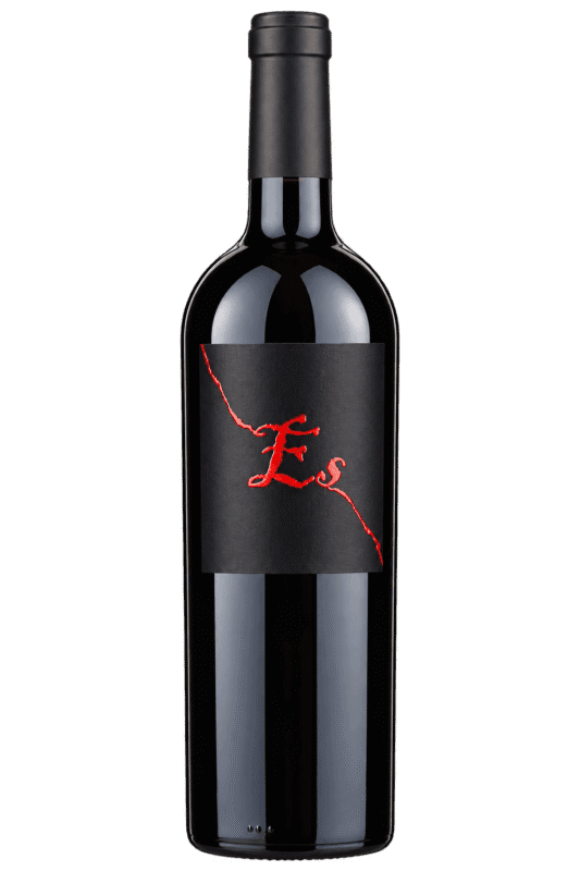 Bottiglia Es Nera con Etichetta Rossa