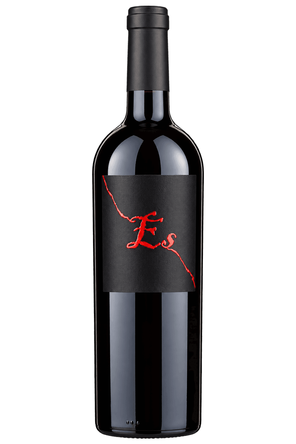 Bottiglia Es Nera con Etichetta Rossa