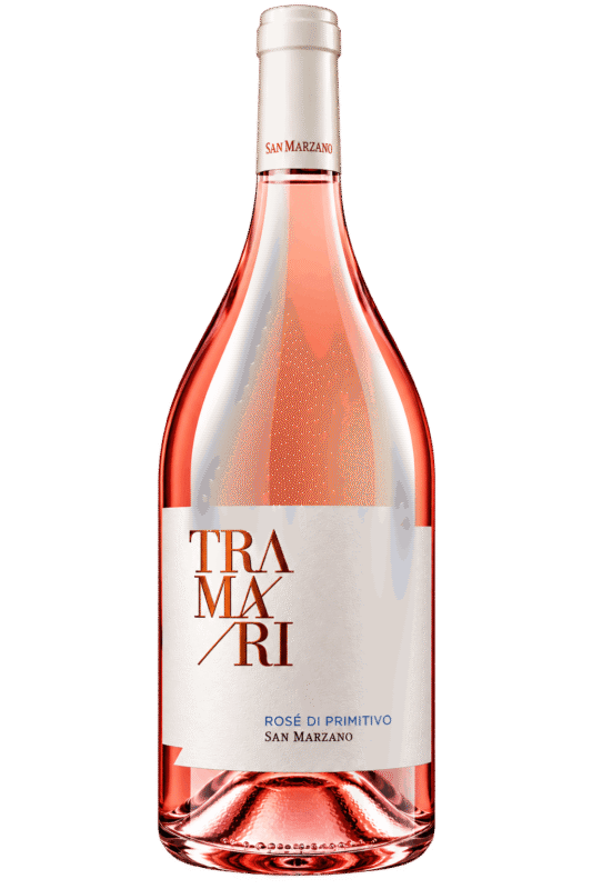 Bottiglia di rose Tramari San Marzano
