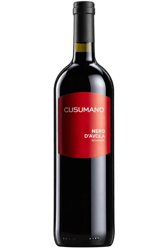 Bottiglia di vino Cusumano Nero dAvola