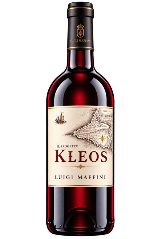 Bottiglia di vino Kleos Luigi Maffini