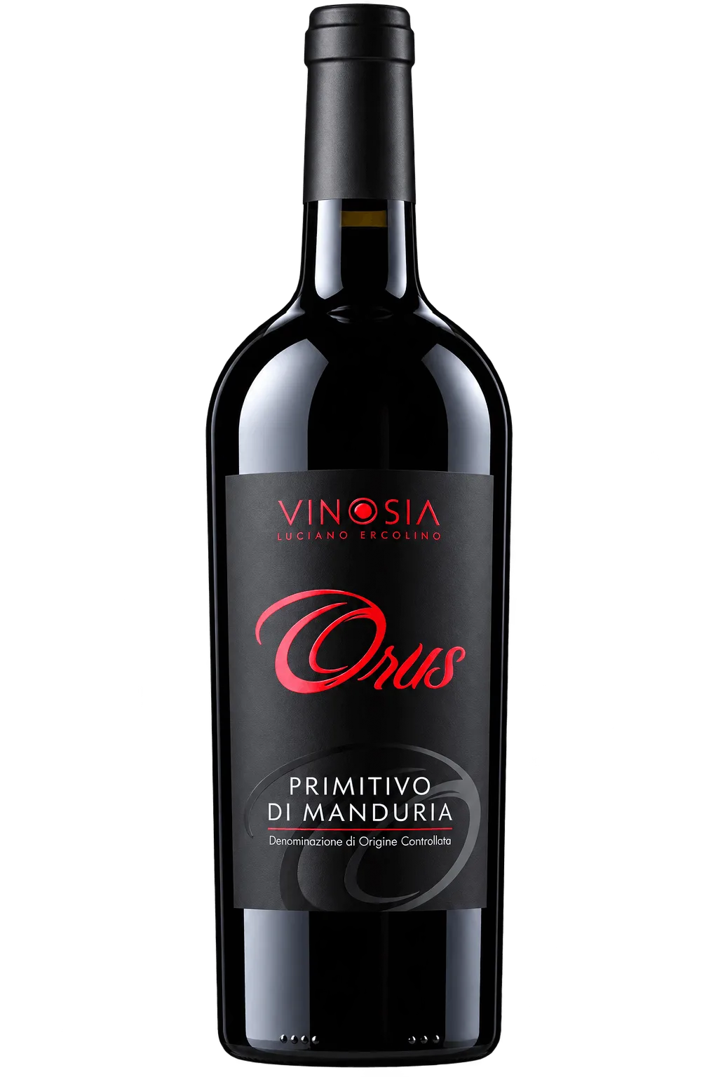 Bottiglia di vino Orus Primitivo