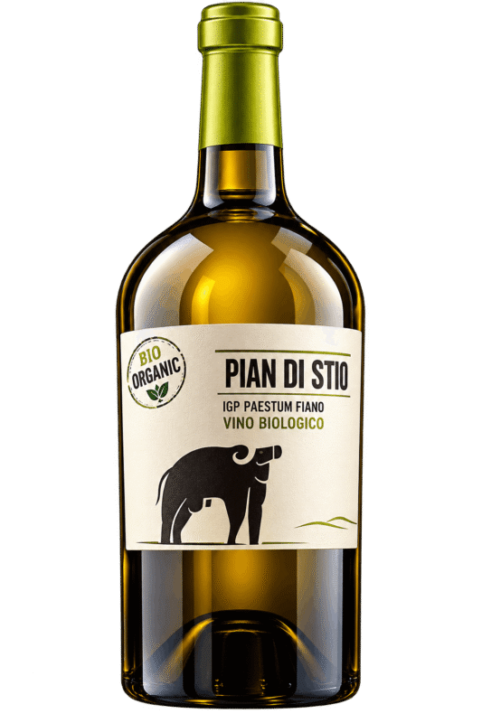 Bottiglia di vino biologico Pian di Stio