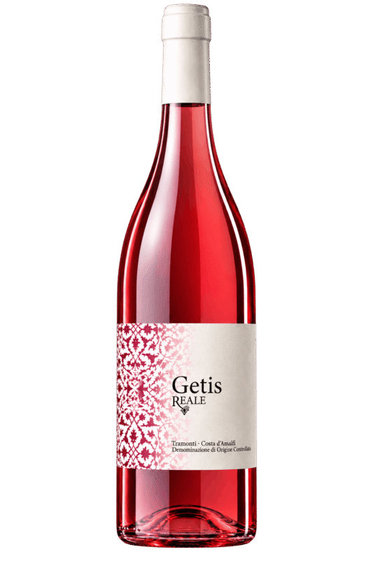 Bottiglia Getis Reale Rosato Isolata