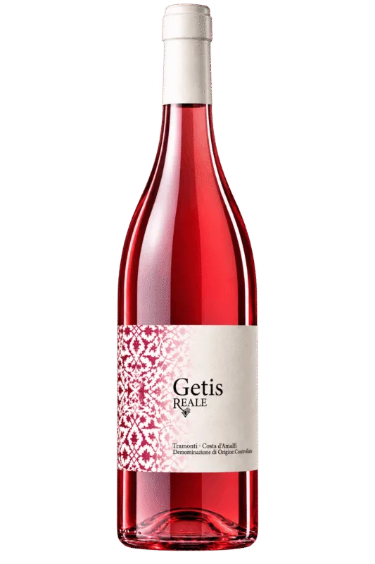 Bottiglia Getis Reale Rosato Isolata