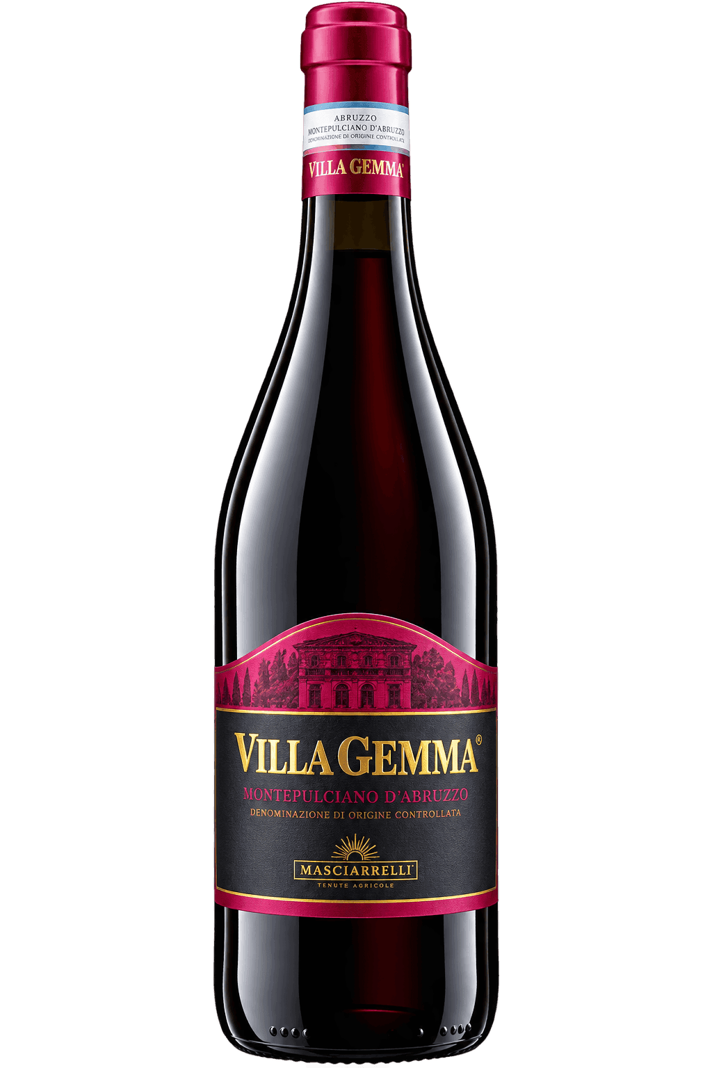 Bottiglia Villa Gemma su Sfondo Trasparente Cerasuolo d’Abruzzo DOC "Villa Gemma" 2022 - Masciarelli - immagine 1