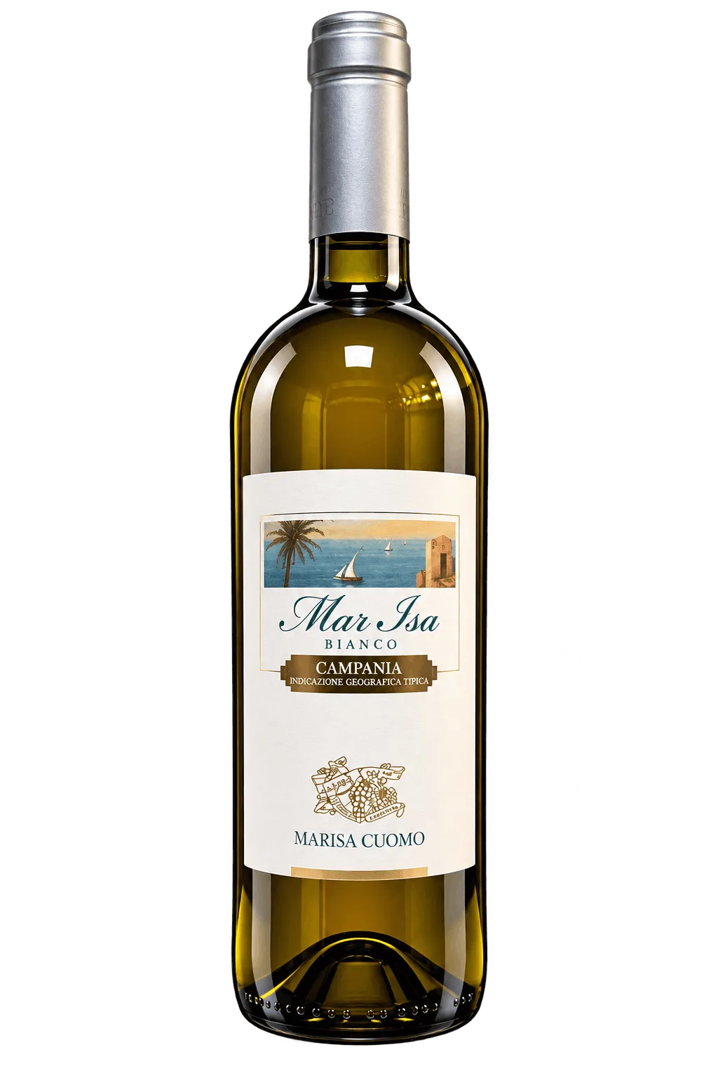 Bottiglia di vino bianco Mar Isa