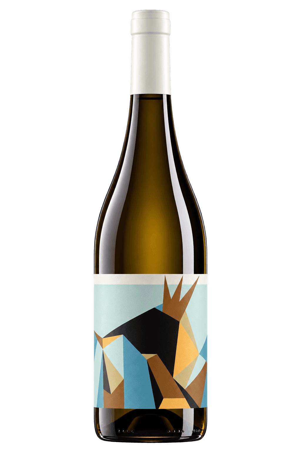 Bottiglia di vino geometrica su sfondo trasparente Catalanesca Gelsobianco IGP 2023 - Villa Dora - immagine 1