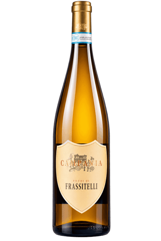 Bottiglia di vino Frassitelli isolata