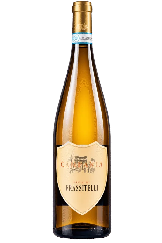 Bottiglia di vino Frassitelli isolata