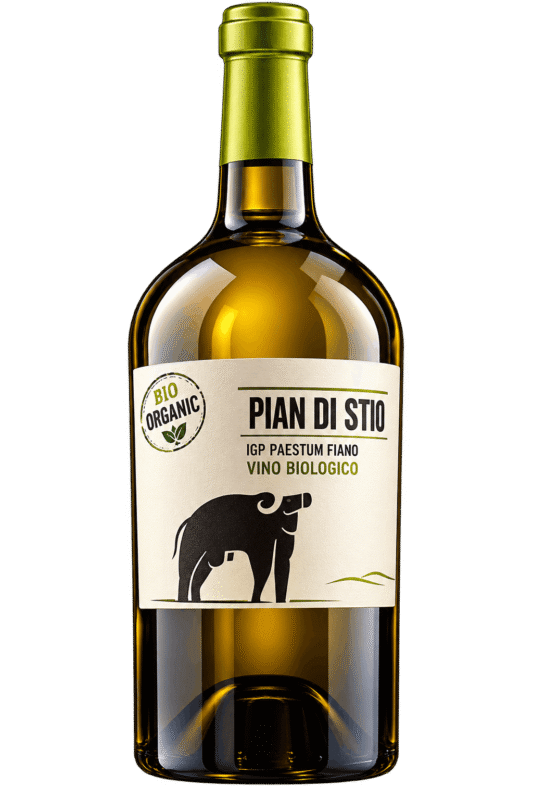 Bottiglia di vino biologico Pian di Stio