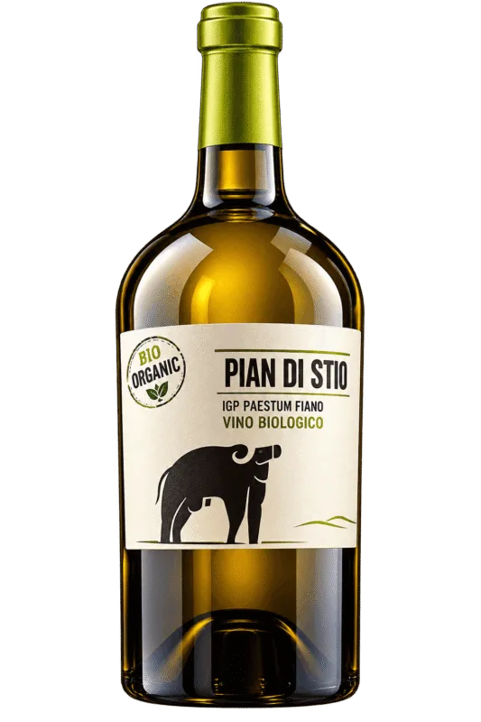 Bottiglia di vino biologico Pian di Stio
