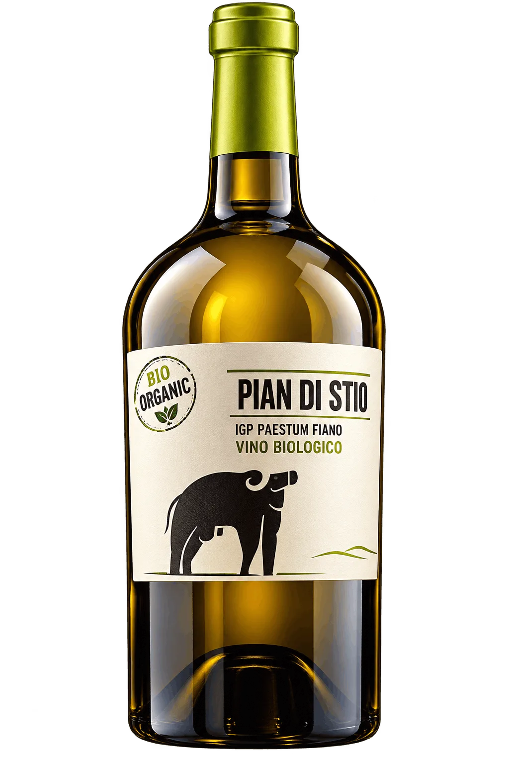 Bottiglia di vino biologico Pian di Stio
