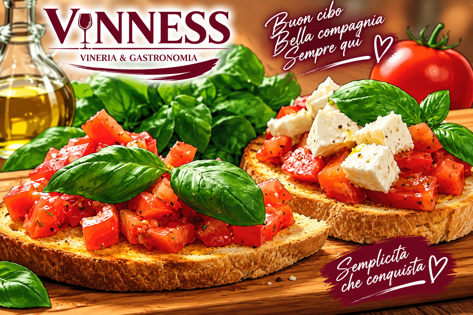 Bruschettas au Vinness